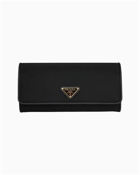 prada nylon folded wallet|prada nylon cardholders.